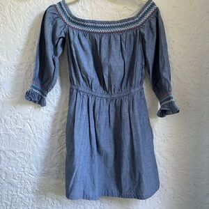 & Other Stories | Blue Off-Shoulder Dress | Size 4